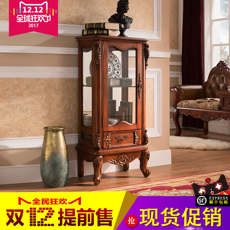 淘寶美工純之春顧茂家具美式單門酒柜主圖作品