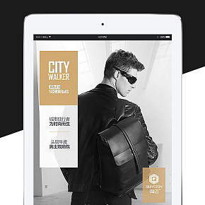 时尚双肩包详情设计