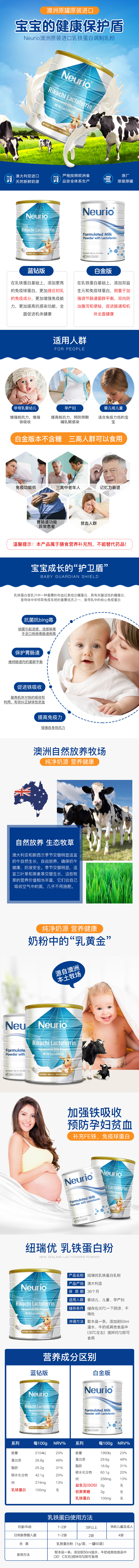 淘宝美工七喵母婴奶粉保健品牛奶可爱详情页主图作品