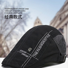 男士帽子夏季鸭舌帽韩版遮阳棒球帽潮休闲贝雷帽男青年前进帽出游