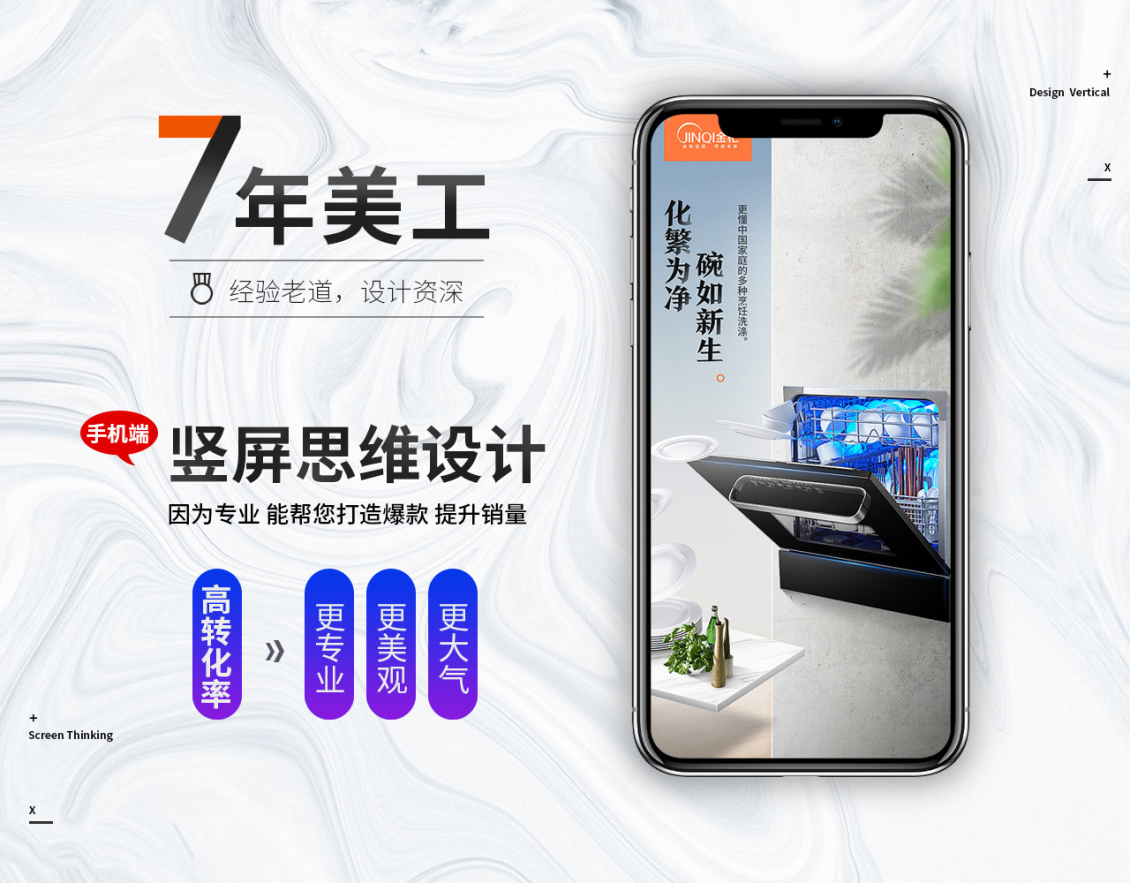 淘寶美工勿忘我2019廚電詳情頁集合/洗碗機/電飯煲/電陶爐詳情頁設計作品