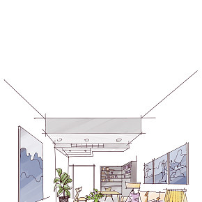 室内手绘，速写