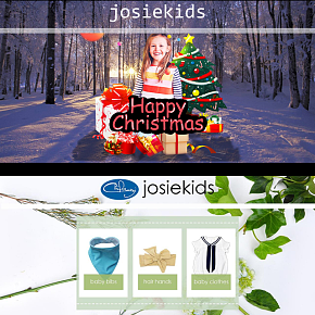 Josiekids服饰主页设计