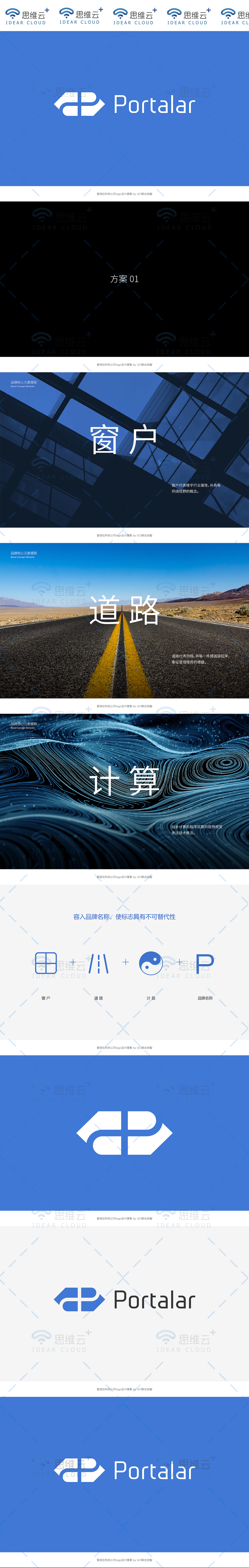 淘寶美工思維云創(chuàng)意logo設(shè)計(jì)案例作品