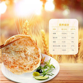 食品食物手抓饼详情页