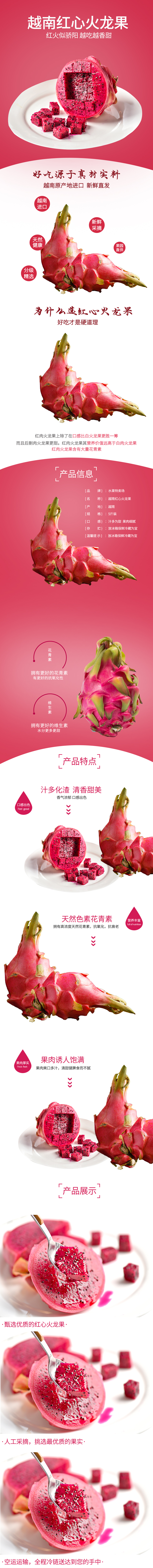 淘宝美工远方。火龙果淘宝详情页作品