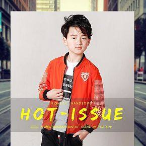 儿童休闲皮夹克详情页