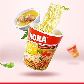 KOKA雞湯味快熟面詳情頁展示