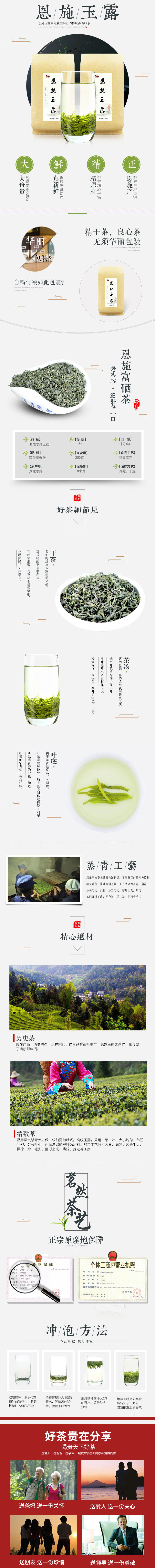 淘寶美工以沫恩施綠茶茶葉詳情頁作品