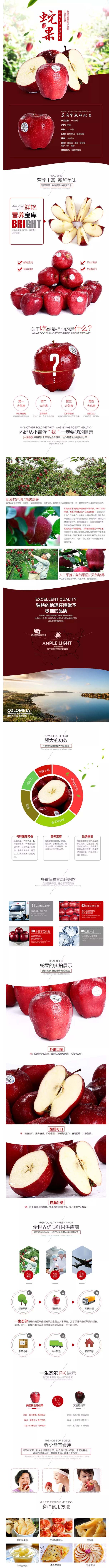 淘宝美工闰闰进口水果美国蛇果详情页作品