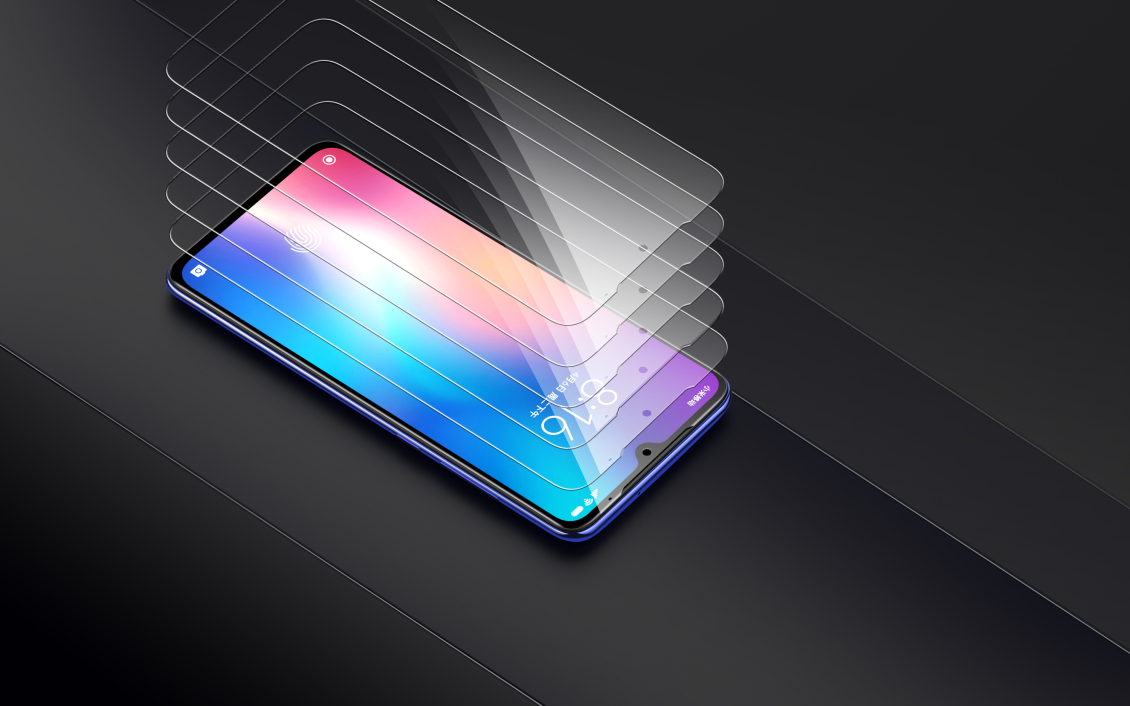 淘宝美工黎安小米9钢化膜场景图渲染精修详情SKU主图直通车作品