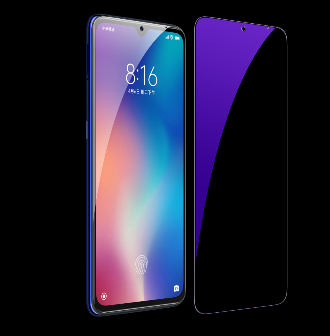 淘宝美工黎安小米9钢化膜场景图渲染精修详情SKU主图直通车作品