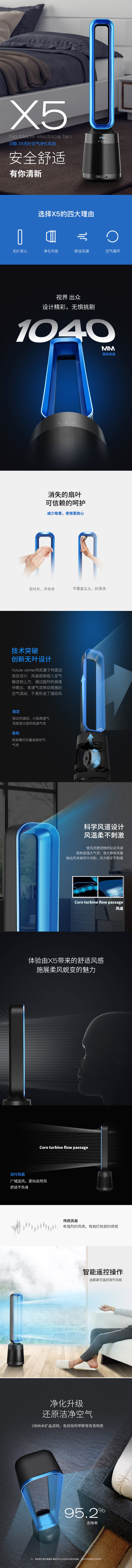 淘寶美工火龍果設(shè)計(jì)無(wú)葉空氣凈化風(fēng)扇詳情作品