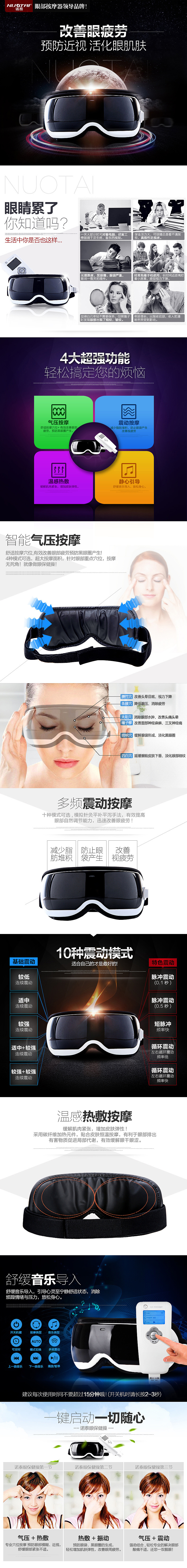 淘寶美工六神眼部按摩器詳情頁(yè)模版設(shè)計(jì)作品