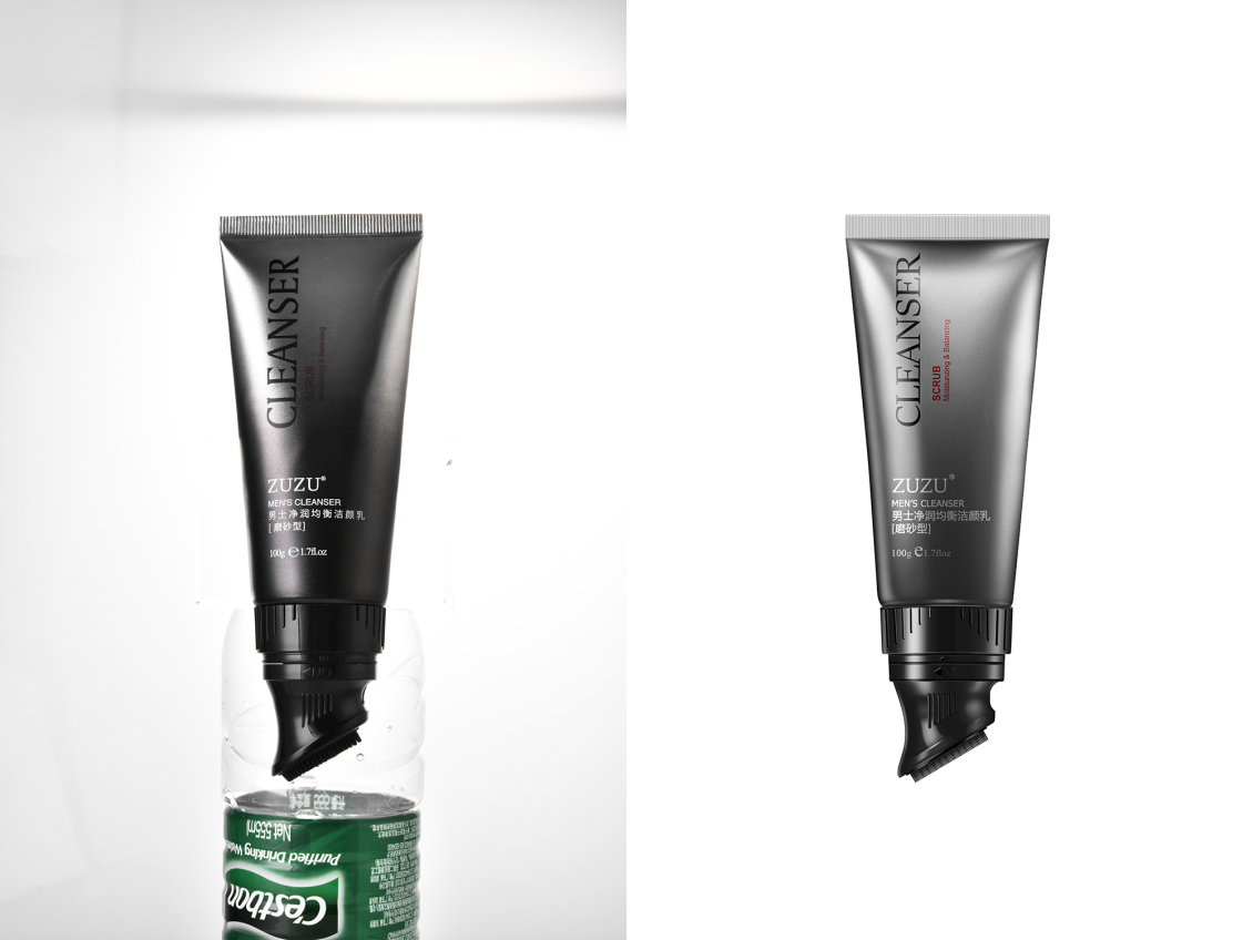 淘宝美工墨者设计男士洁颜乳精修作品