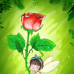 纯手绘，母婴儿童用品类首页插画设计