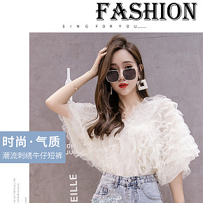 破洞牛仔裤，热裤，女装详情