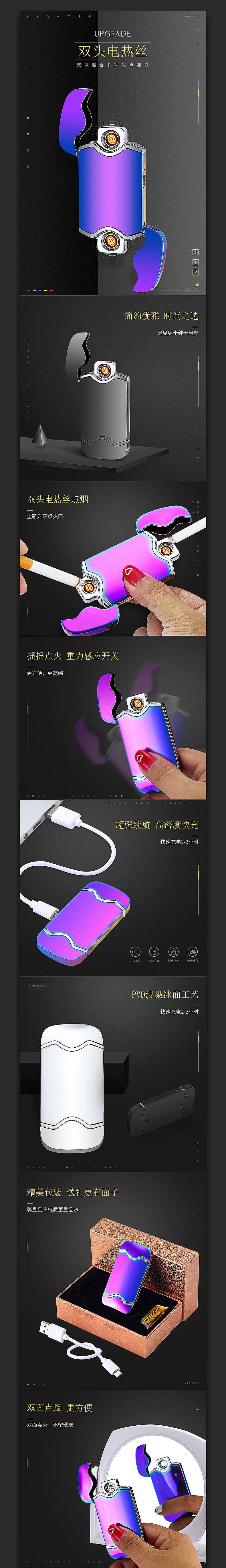 淘寶美工旺仔啊打火機(jī)詳情頁作品
