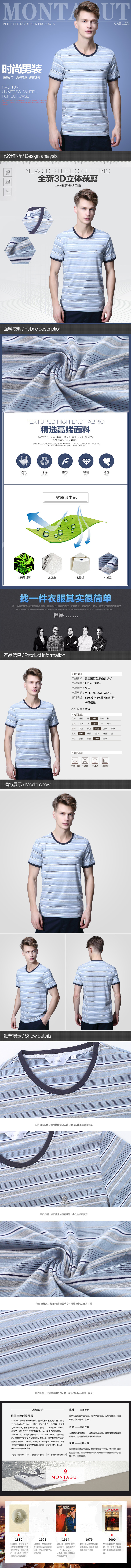 淘宝美工仙人掌时尚修身男装作品