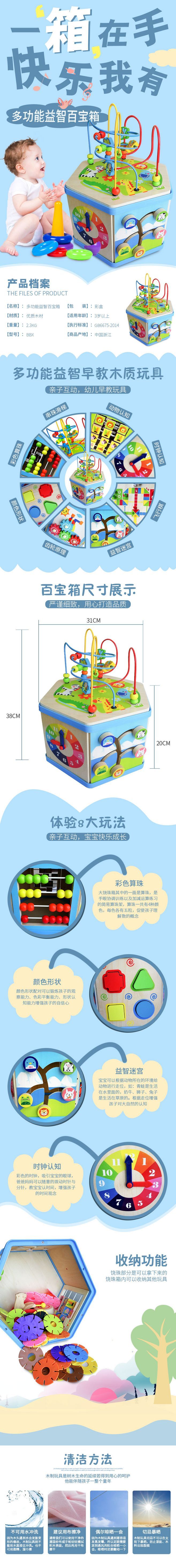 淘寶美工仙人掌多功能益智百寶箱作品