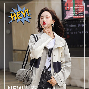 日韩小清新 服装内衣 女装流行春秋外套详情页