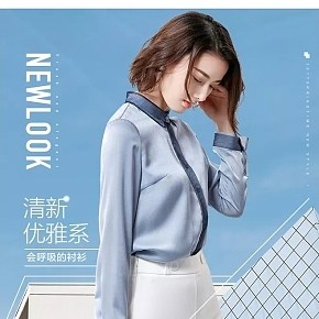 女装春秋职业衬衫详情页