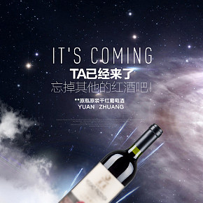 2019红酒详情页时尚简约大气