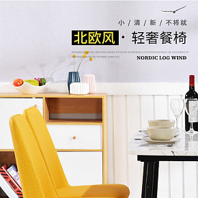 北歐椅子靠背凳子家用簡約現(xiàn)代餐廳詳情頁