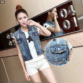 时尚简约 时尚磨破马甲 详情页