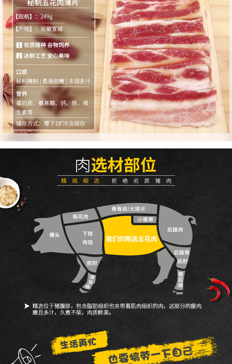 淘寶美工敬敬五花肉詳情頁設(shè)計作品