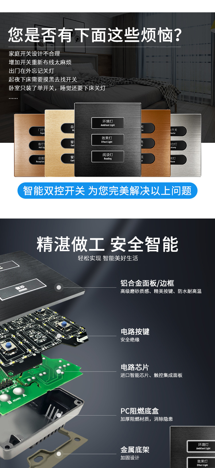 淘宝美工敬敬智能WIFI开关详情页设计作品