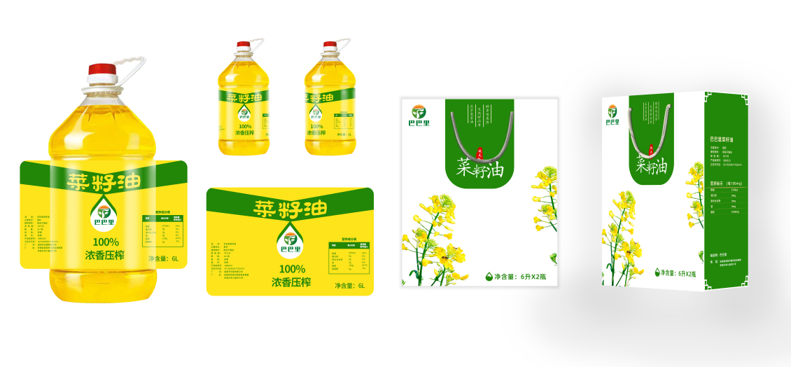 淘寶美工善善菜籽油食品包裝作品