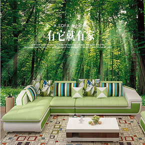 沙发布艺沙发L型皮布沙发详情页