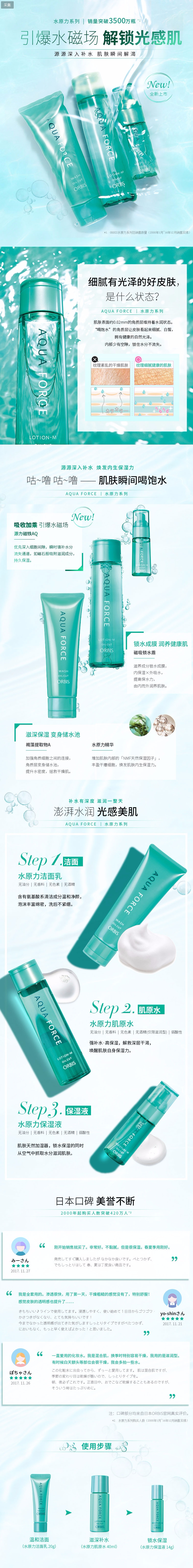 淘宝美工小说护肤品化妆品详情页化妆美容护肤套装补水保湿作品