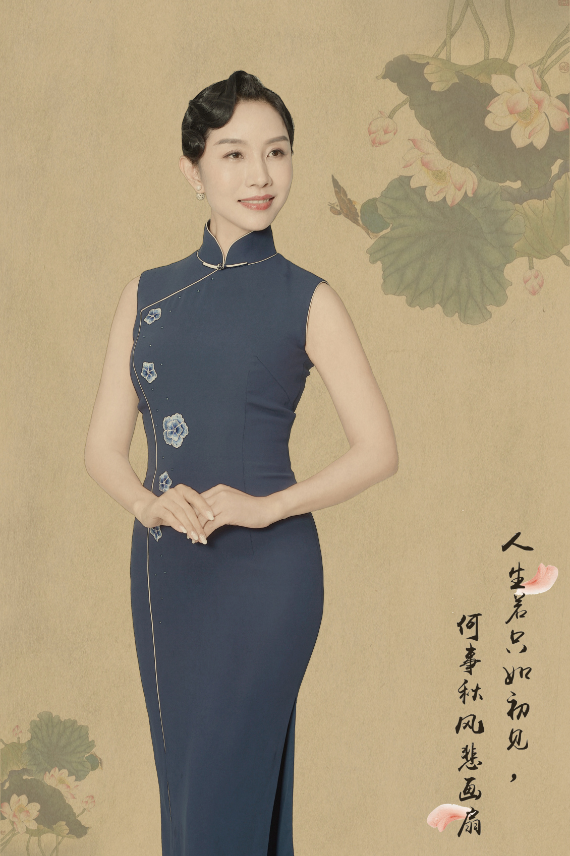 淘宝美工南晴人像工笔画后期修片作品