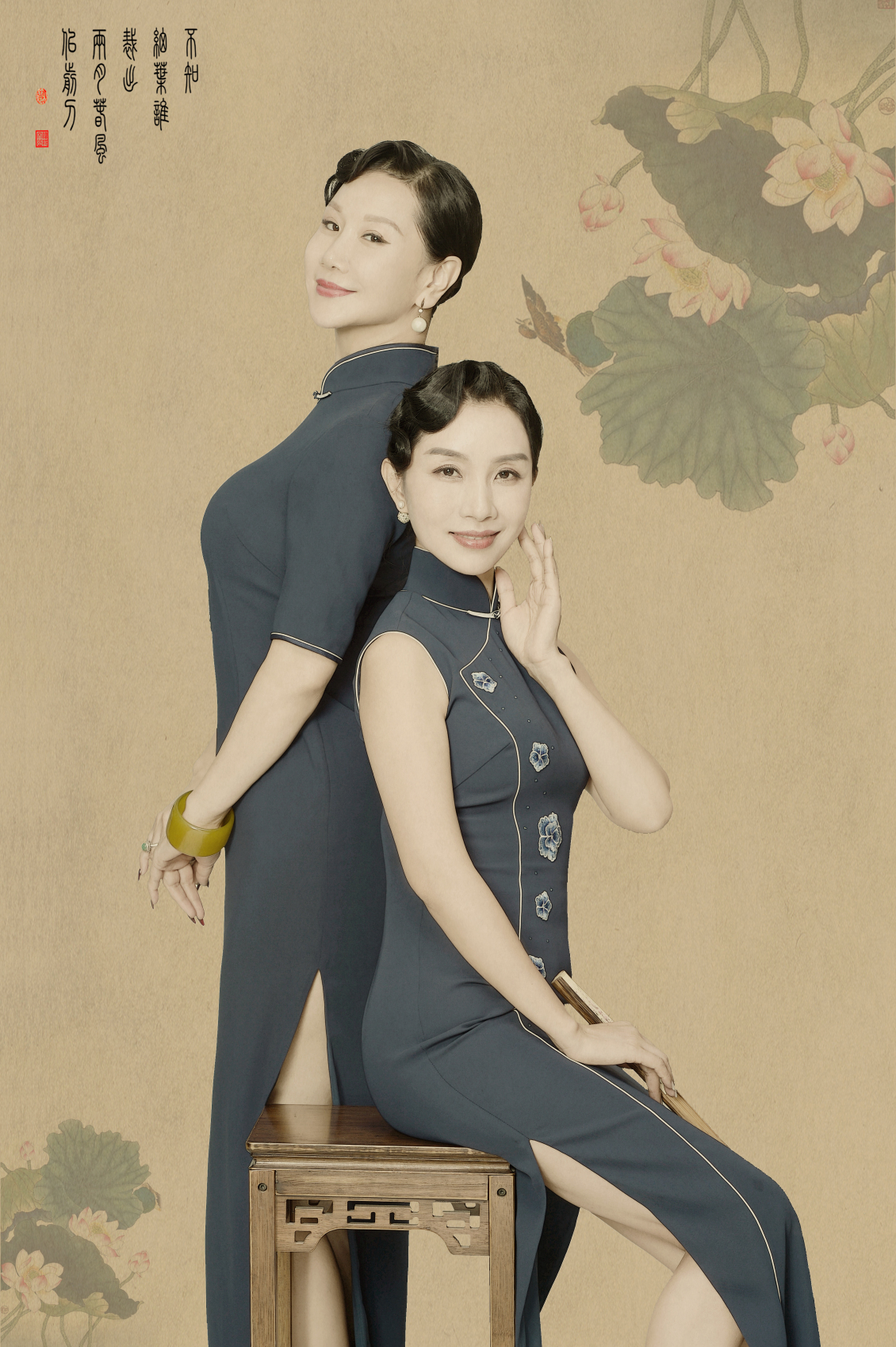 淘寶美工南晴人像工筆畫后期修片作品
