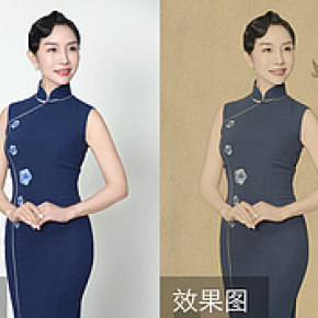 人像工笔画后期修片