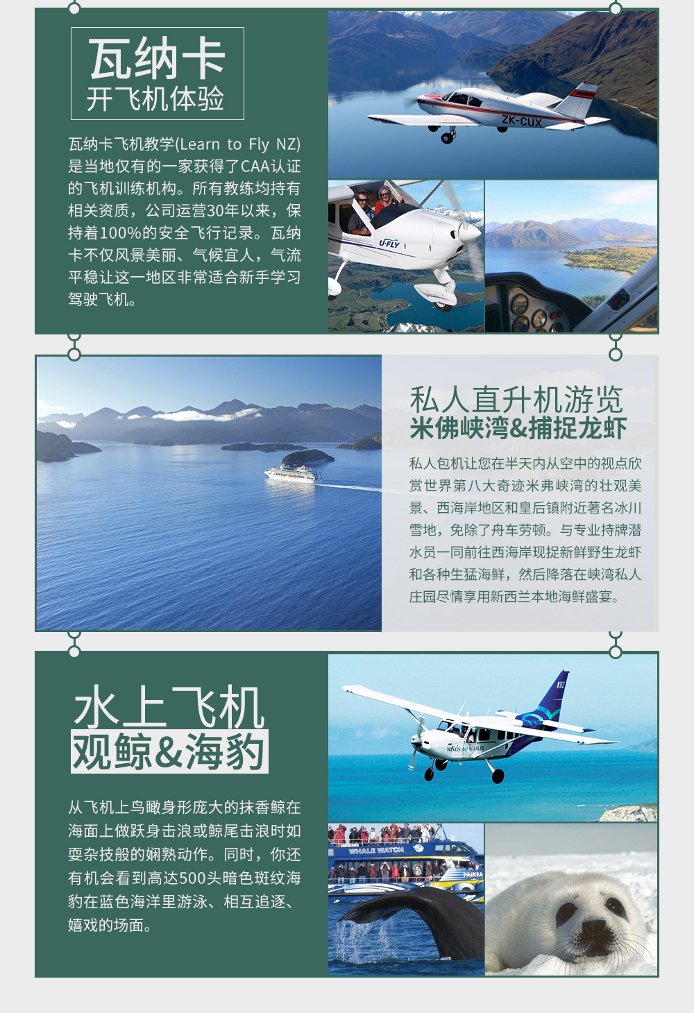 淘宝美工南小南乐享假期新西兰旅游详情海报DM宣传作品