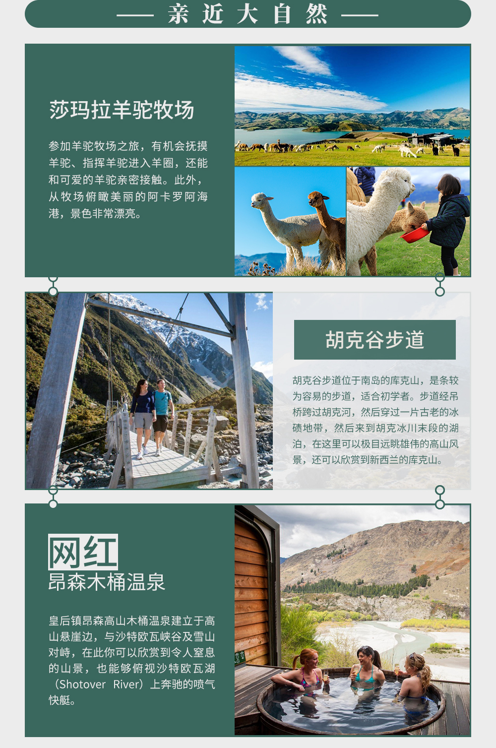 淘宝美工南小南乐享假期新西兰旅游详情海报DM宣传作品