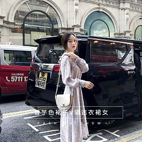仙氣少女  收腰連衣裙  詳情頁