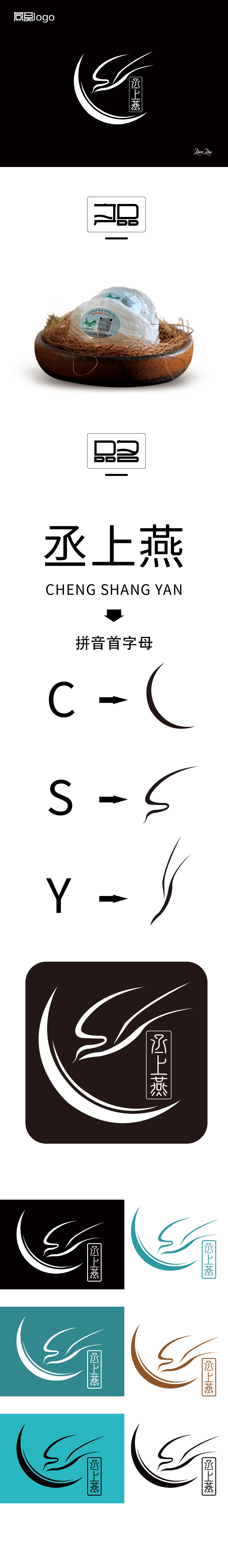 淘寶美工珍珠平面，logo設(shè)計圖，燕窩品牌logo作品
