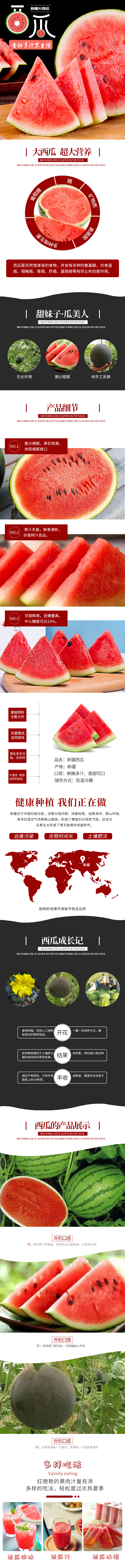 淘寶美工鄒蘇蘇新疆西瓜水果詳情頁(yè)作品