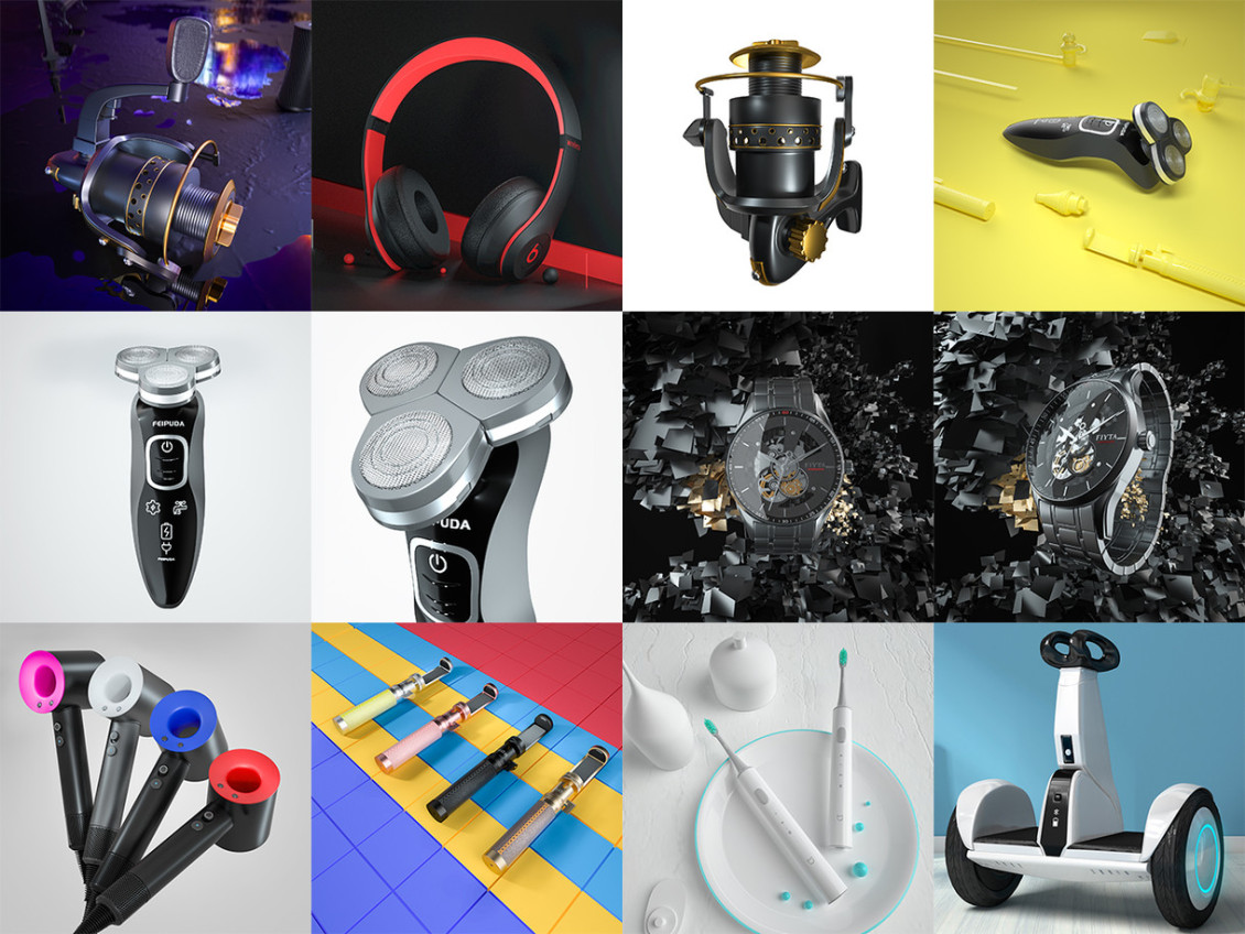 淘宝美工长乐建模渲染效果图设计作品