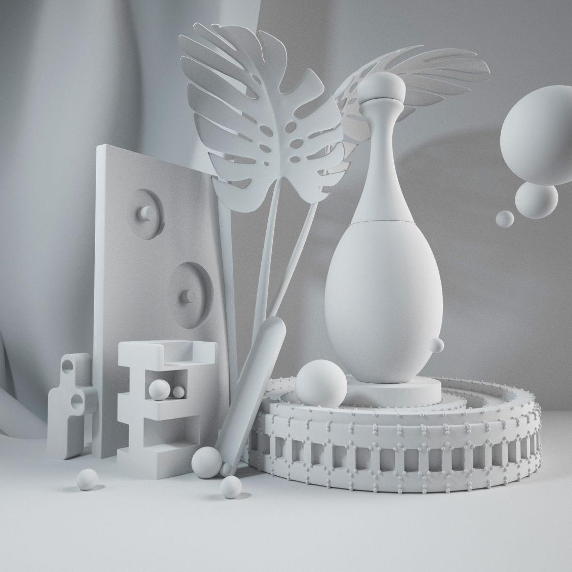 淘寶美工小胖兒C4D OC渲染 設(shè)計(jì)練習(xí)作品系列作品