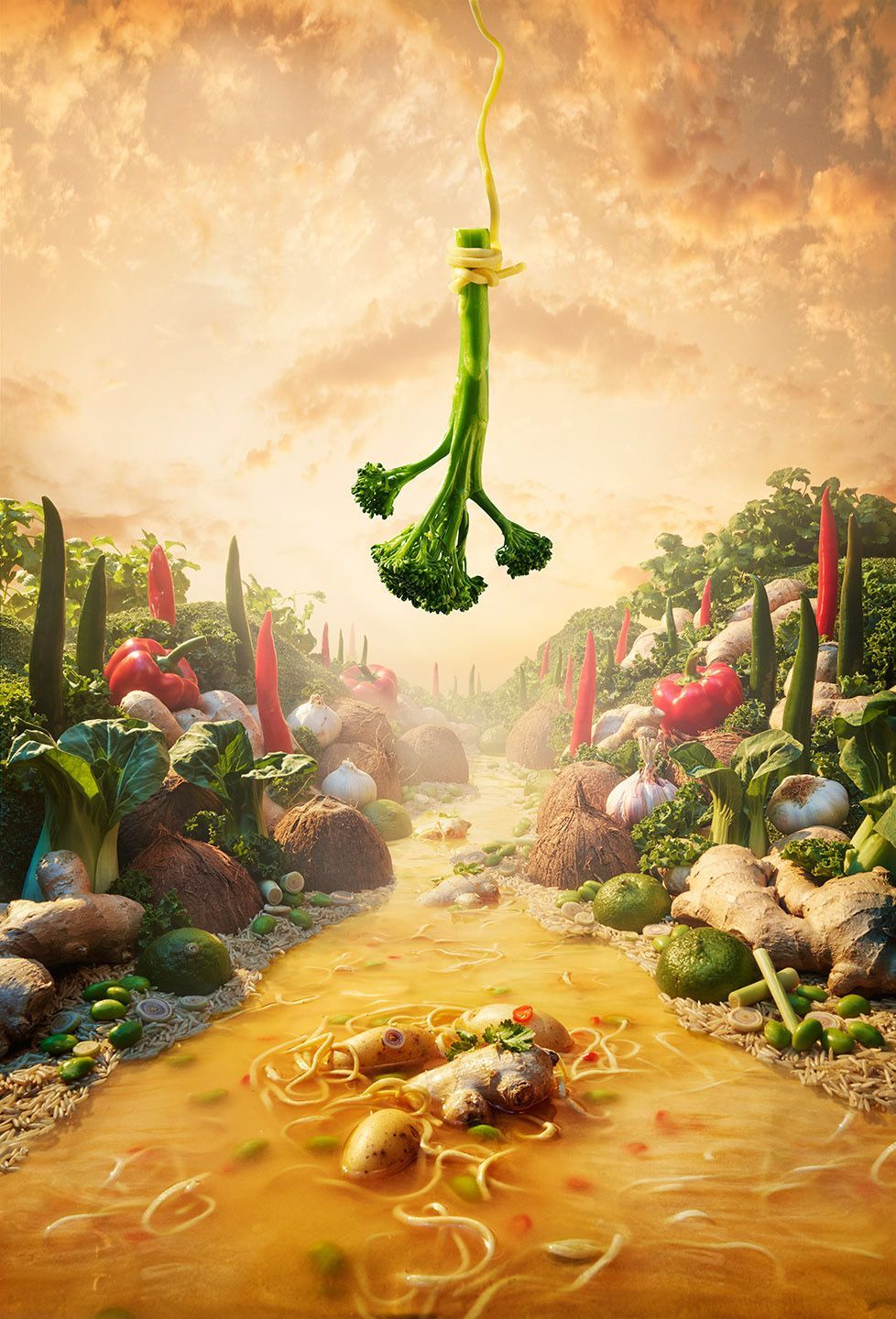 淘宝美工小菲菲拉面创意海报作品