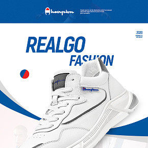 时尚潮流小白鞋详情页