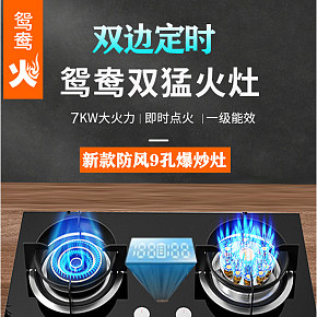 家电办公 燃气灶 详情页