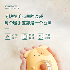 充电式暖手宝防爆可爱学生小号随身迷你便携式卡通暖宝宝