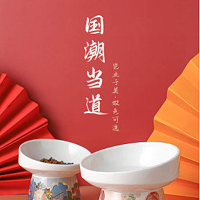 生活百货 毛猫粮碗 详情页