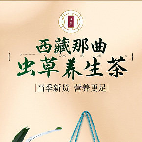 蟲草養(yǎng)生茶詳情頁面